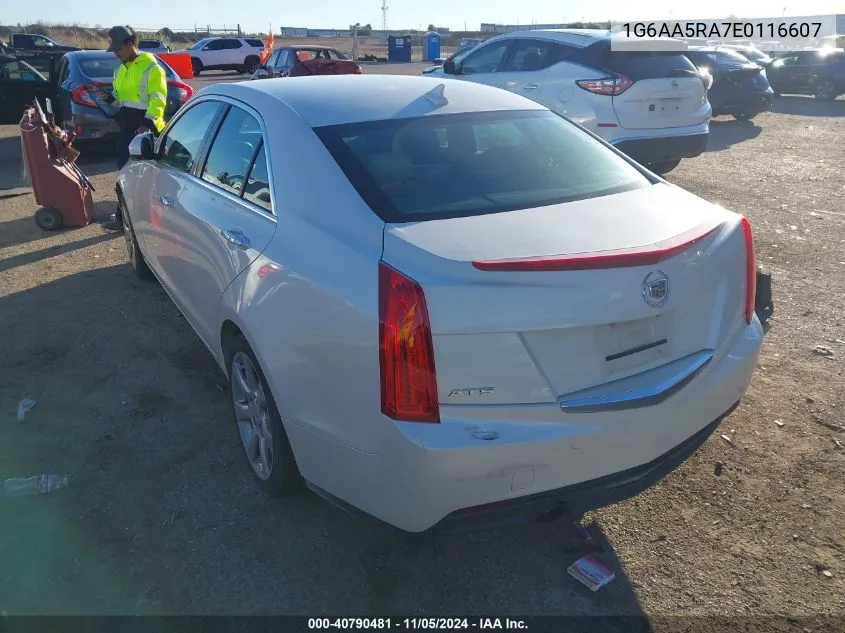 2014 Cadillac Ats Standard VIN: 1G6AA5RA7E0116607 Lot: 40790481