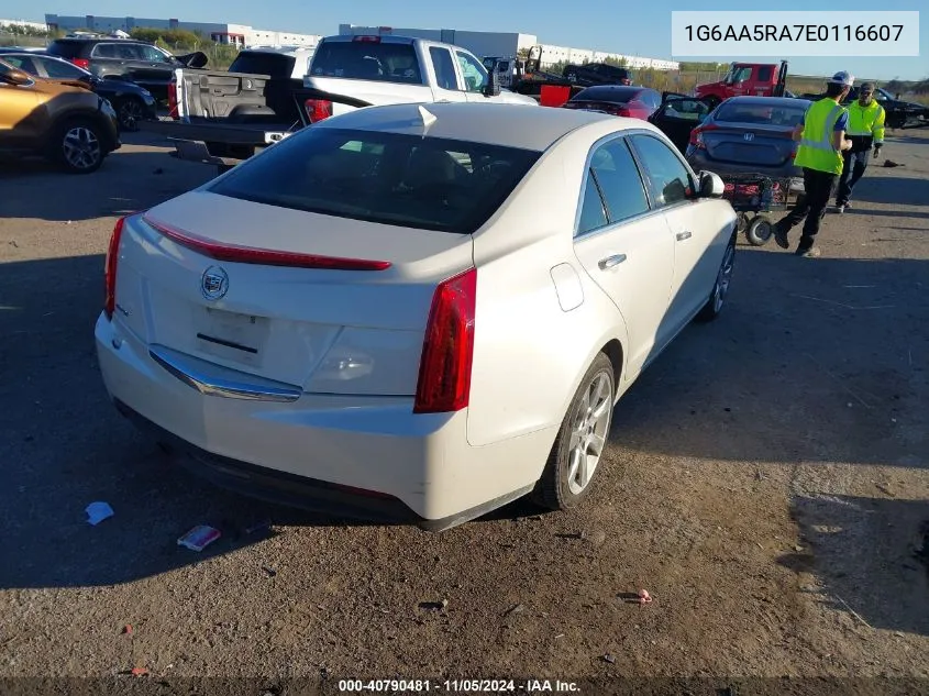 2014 Cadillac Ats Standard VIN: 1G6AA5RA7E0116607 Lot: 40790481