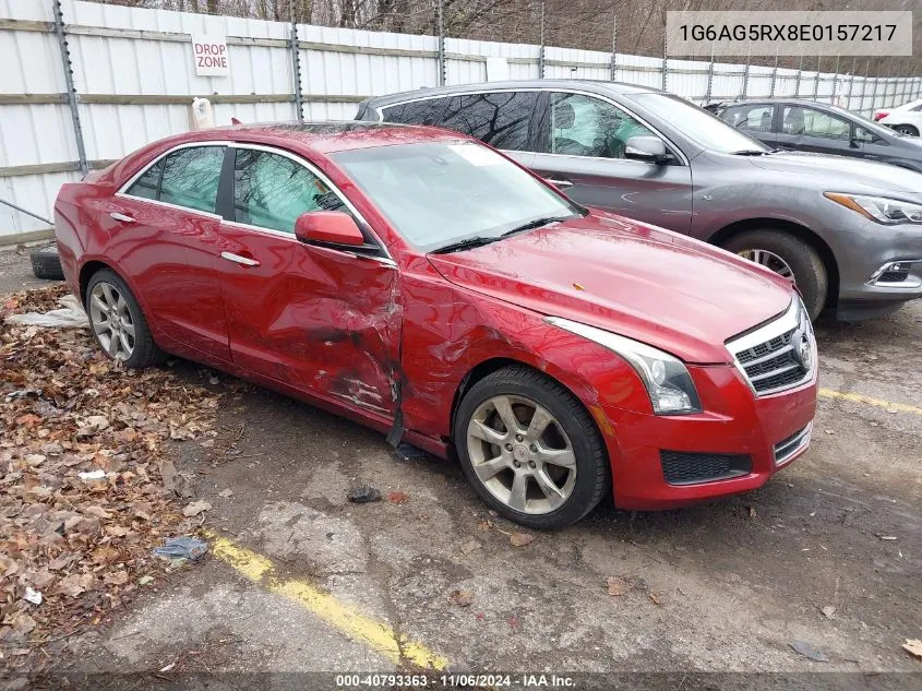 2014 Cadillac Ats Standard VIN: 1G6AG5RX8E0157217 Lot: 40793363