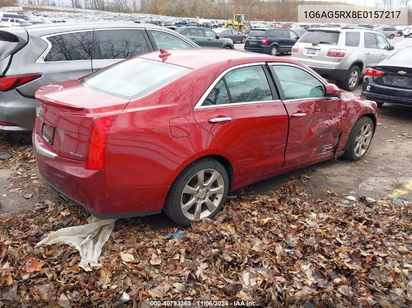 2014 Cadillac Ats Standard VIN: 1G6AG5RX8E0157217 Lot: 40793363