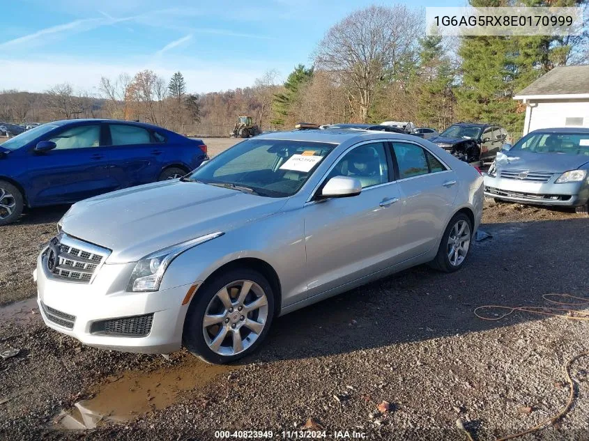 2014 Cadillac Ats Standard VIN: 1G6AG5RX8E0170999 Lot: 40823949