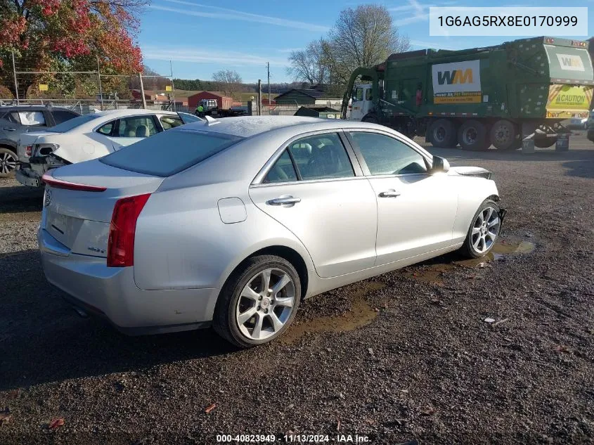 2014 Cadillac Ats Standard VIN: 1G6AG5RX8E0170999 Lot: 40823949