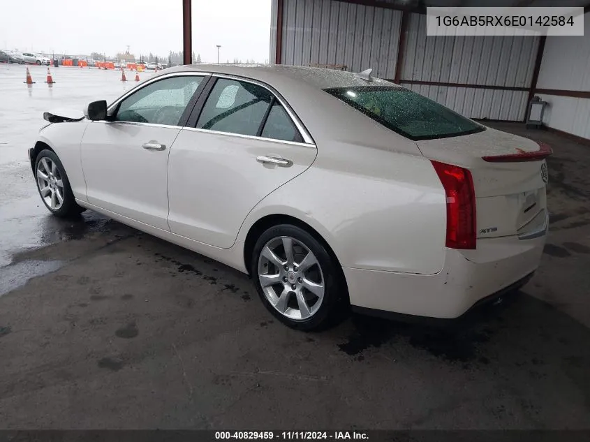 2014 Cadillac Ats Luxury VIN: 1G6AB5RX6E0142584 Lot: 40829459