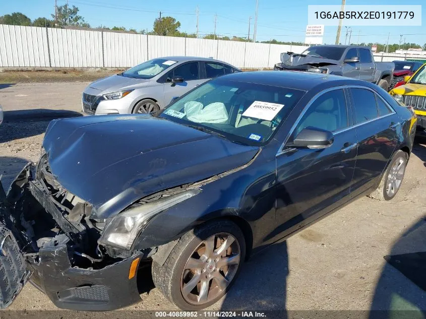 2014 Cadillac Ats Luxury VIN: 1G6AB5RX2E0191779 Lot: 40859952