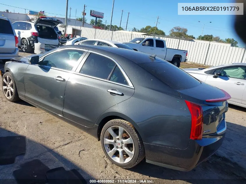 2014 Cadillac Ats Luxury VIN: 1G6AB5RX2E0191779 Lot: 40859952