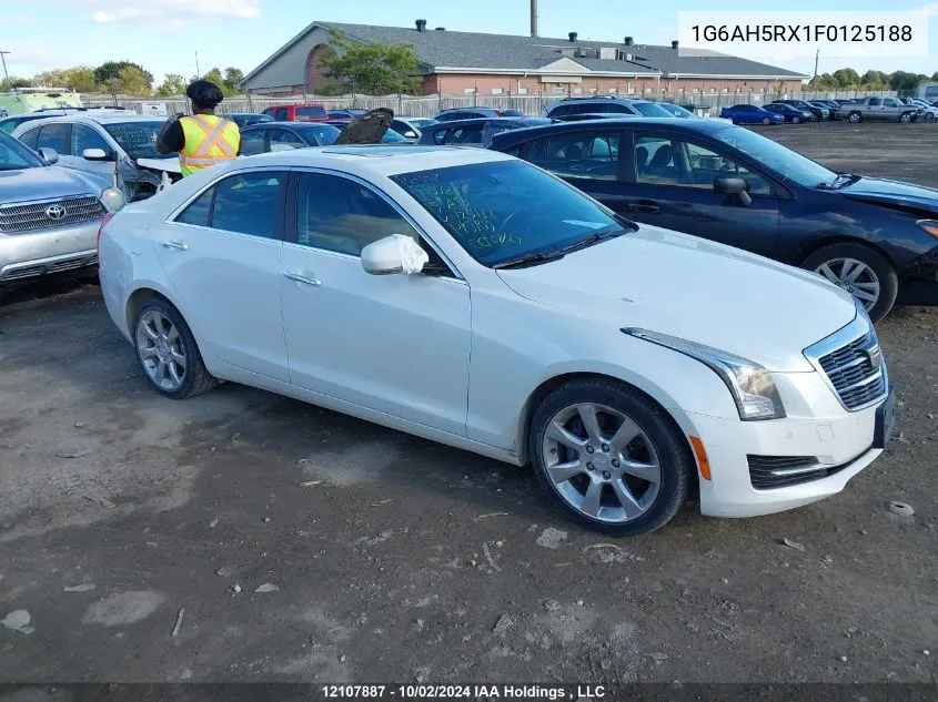 2015 Cadillac Ats VIN: 1G6AH5RX1F0125188 Lot: 12107887