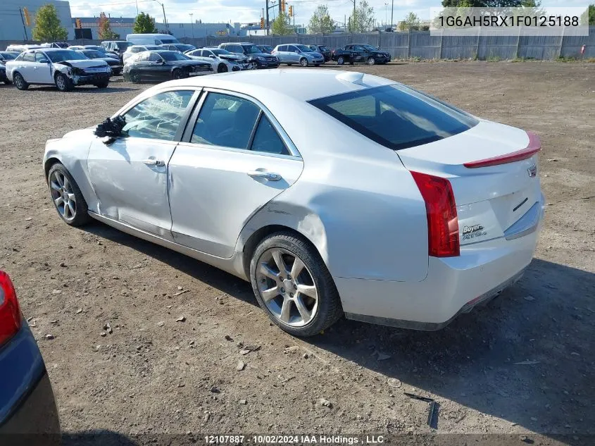 2015 Cadillac Ats VIN: 1G6AH5RX1F0125188 Lot: 12107887