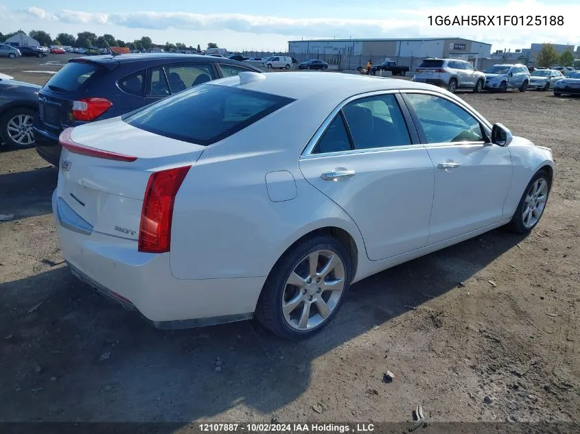 2015 Cadillac Ats VIN: 1G6AH5RX1F0125188 Lot: 12107887