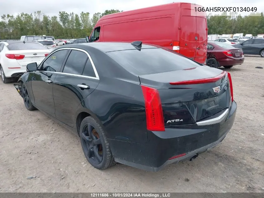 2015 Cadillac Ats VIN: 1G6AH5RXXF0134049 Lot: 12111686