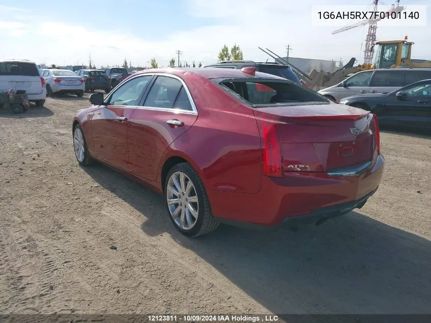 2015 Cadillac Ats VIN: 1G6AH5RX7F0101140 Lot: 12123811