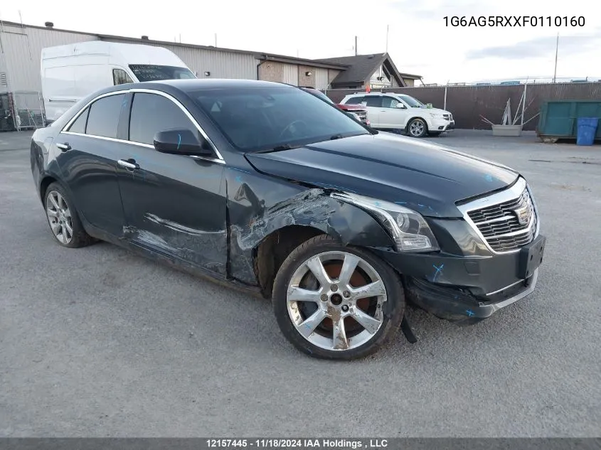 2015 Cadillac Ats VIN: 1G6AG5RXXF0110160 Lot: 12157445