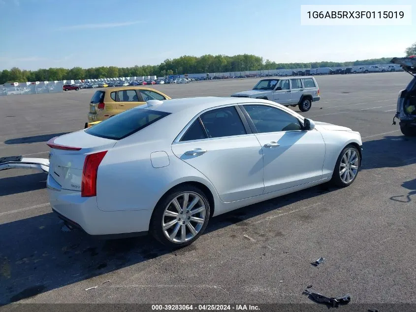 1G6AB5RX3F0115019 2015 Cadillac Ats Luxury