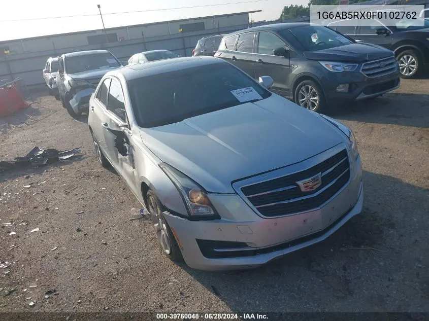 1G6AB5RX0F0102762 2015 Cadillac Ats Luxury