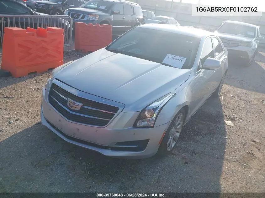 2015 Cadillac Ats Luxury VIN: 1G6AB5RX0F0102762 Lot: 39760048