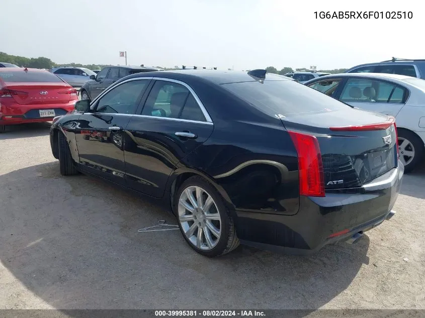 1G6AB5RX6F0102510 2015 Cadillac Ats Luxury