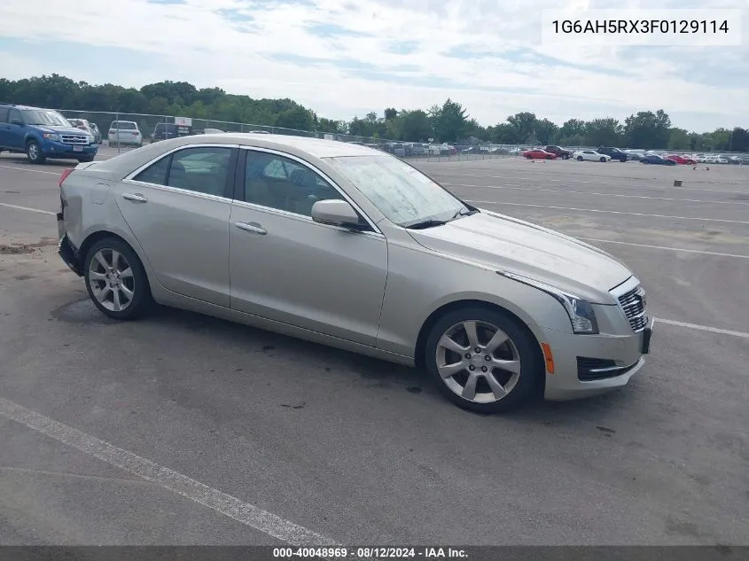 1G6AH5RX3F0129114 2015 Cadillac Ats Luxury