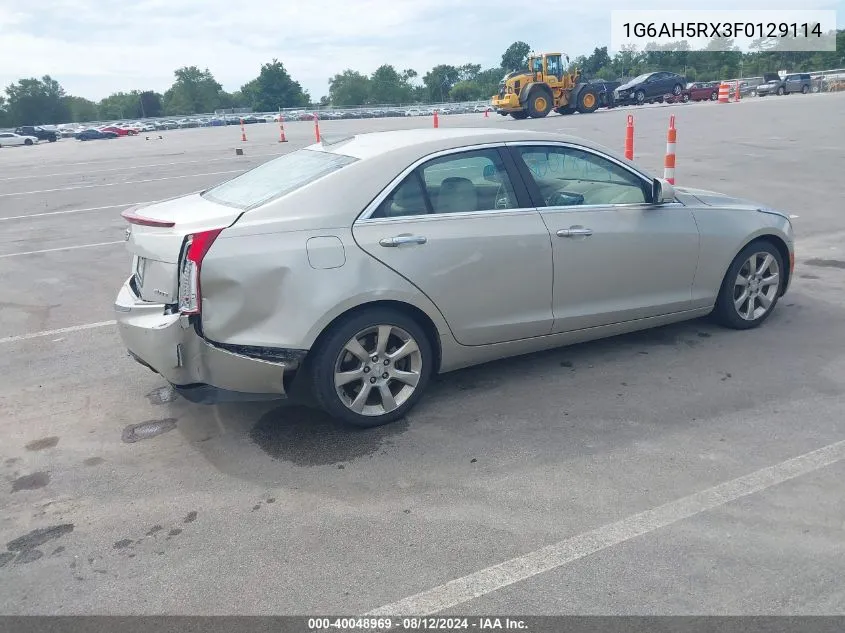 1G6AH5RX3F0129114 2015 Cadillac Ats Luxury