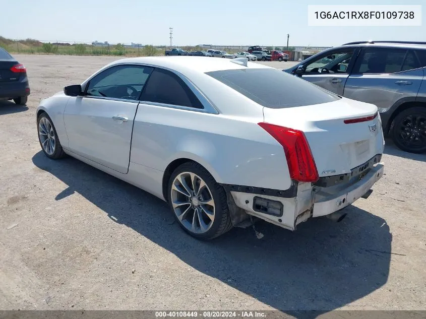 2015 Cadillac Ats Performance VIN: 1G6AC1RX8F0109738 Lot: 40108449