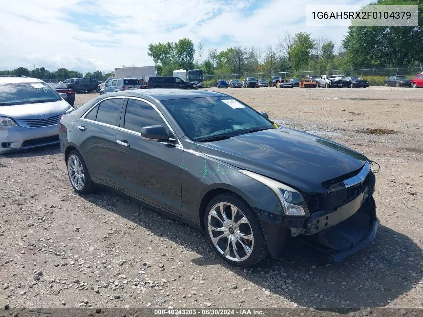 2015 Cadillac Ats Luxury VIN: 1G6AH5RX2F0104379 Lot: 40243203