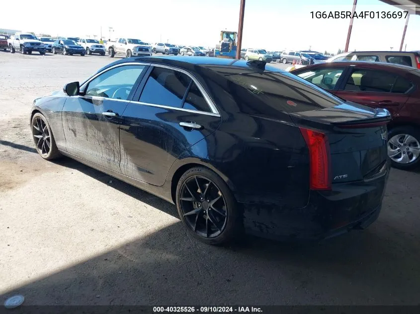 1G6AB5RA4F0136697 2015 Cadillac Ats Luxury