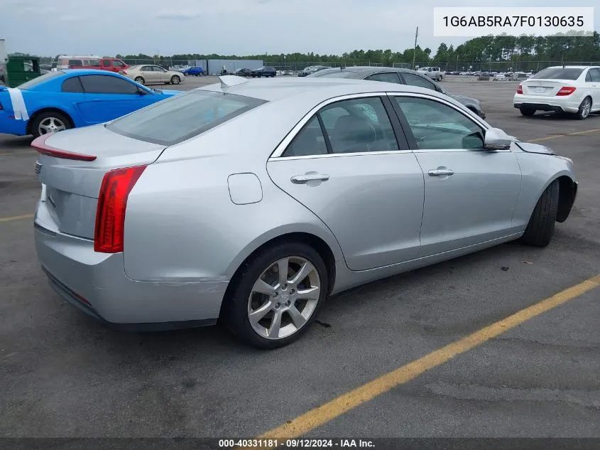 1G6AB5RA7F0130635 2015 Cadillac Ats Luxury