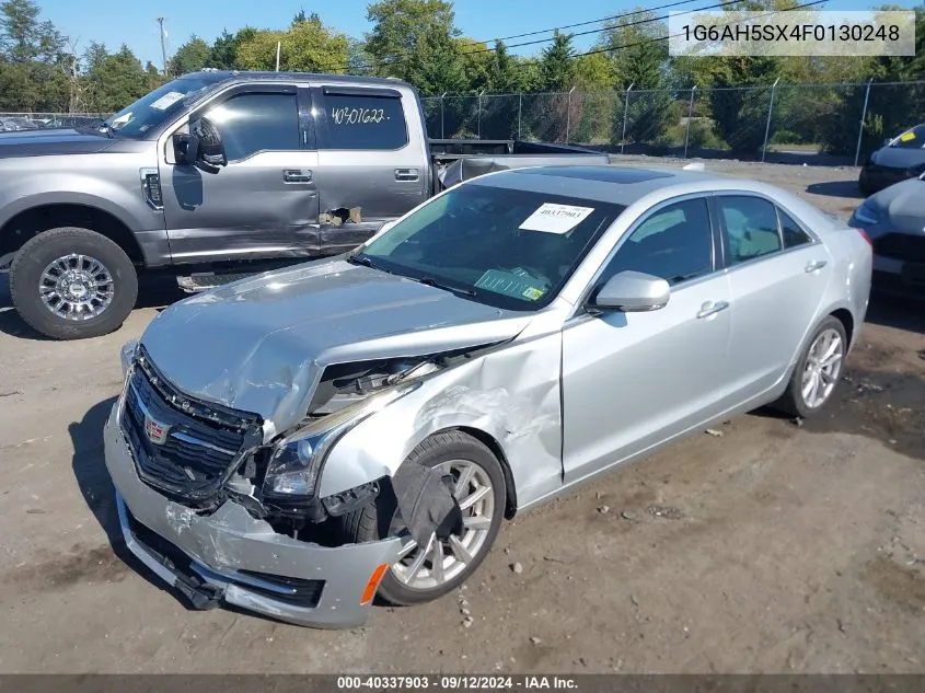 2015 Cadillac Ats Luxury VIN: 1G6AH5SX4F0130248 Lot: 40337903