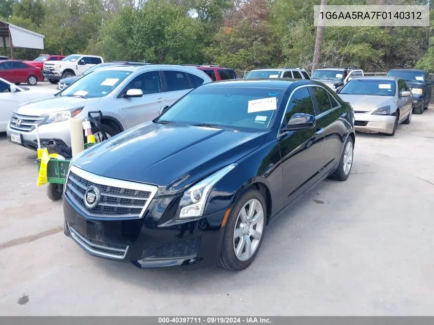 1G6AA5RA7F0140312 2015 Cadillac Ats Standard