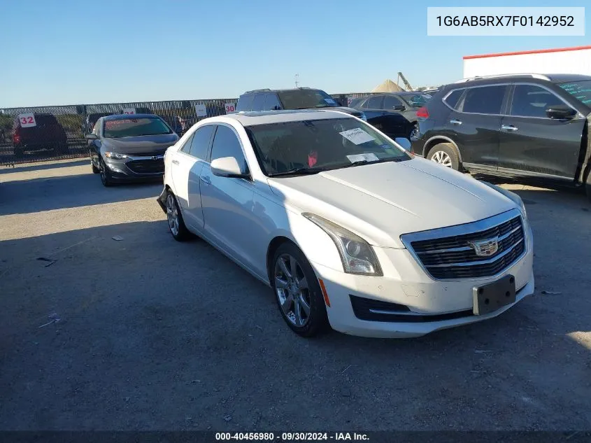 2015 Cadillac Ats Luxury VIN: 1G6AB5RX7F0142952 Lot: 40456980