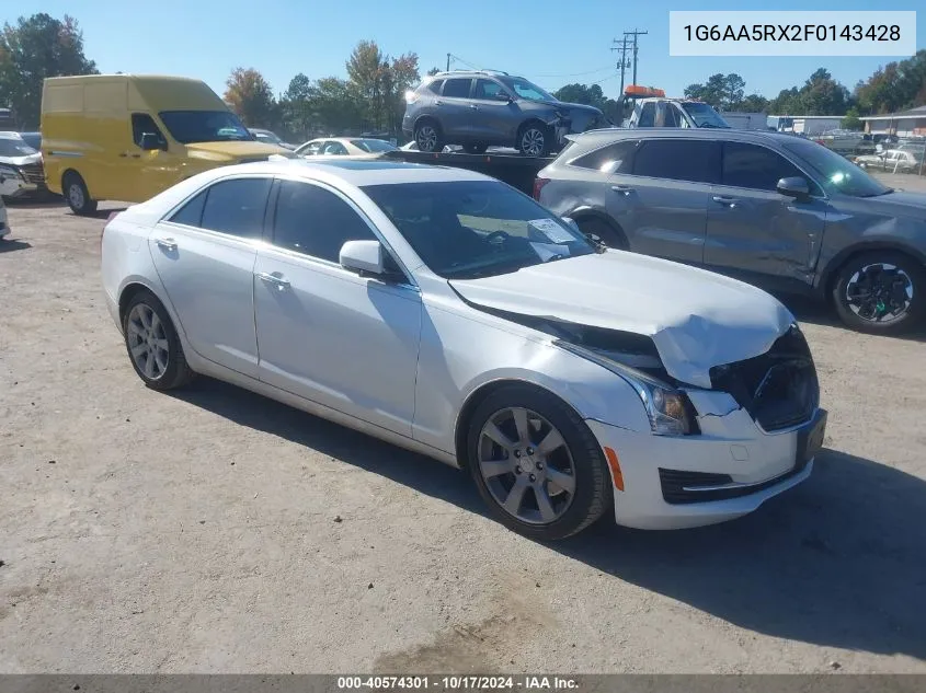 2015 Cadillac Ats Standard VIN: 1G6AA5RX2F0143428 Lot: 40574301