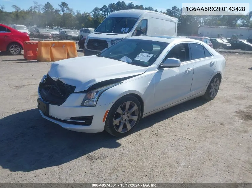 2015 Cadillac Ats Standard VIN: 1G6AA5RX2F0143428 Lot: 40574301