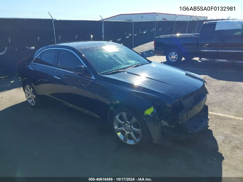 2015 Cadillac Ats Luxury VIN: 1G6AB5SA0F0132981 Lot: 40616489