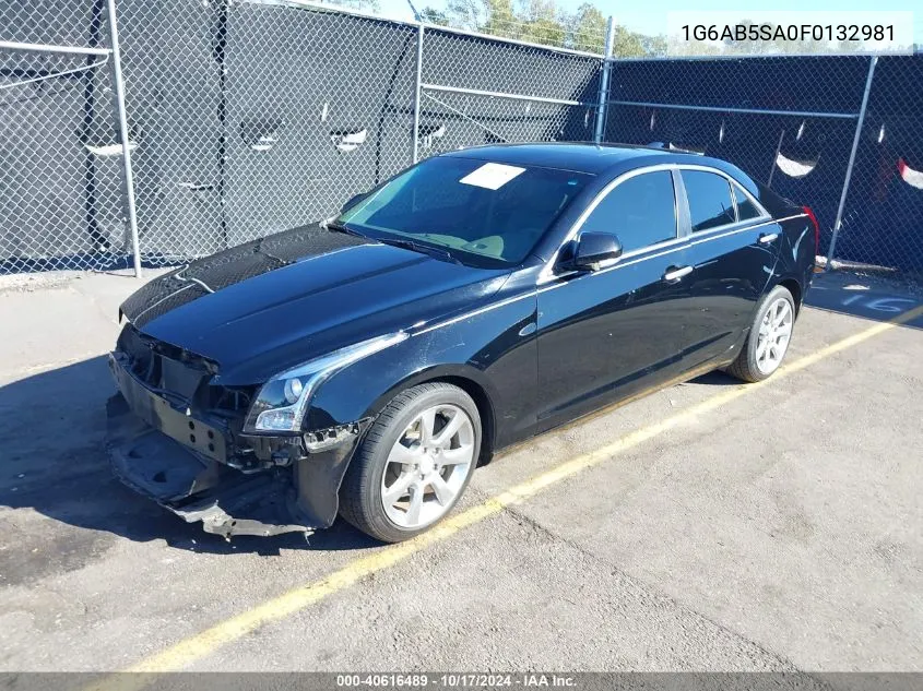 2015 Cadillac Ats Luxury VIN: 1G6AB5SA0F0132981 Lot: 40616489