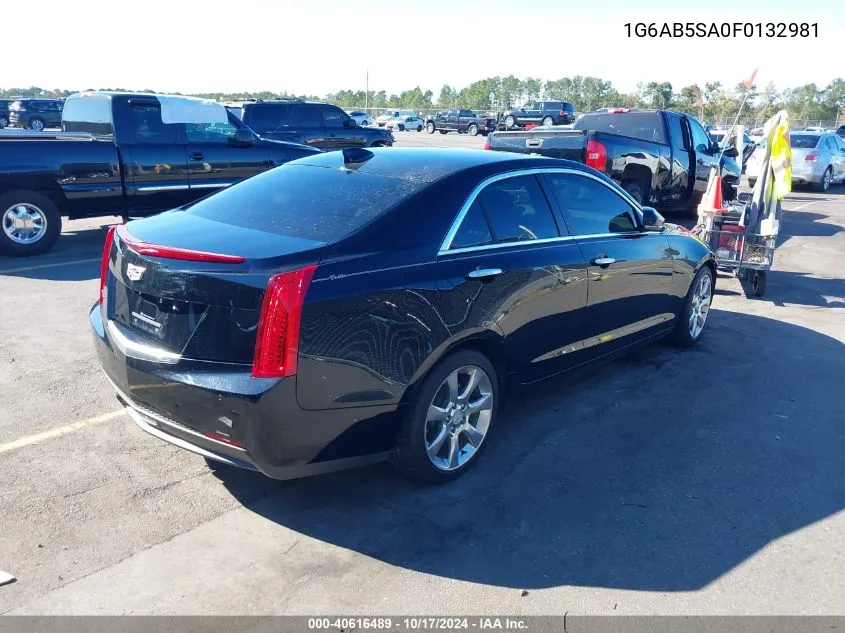 2015 Cadillac Ats Luxury VIN: 1G6AB5SA0F0132981 Lot: 40616489