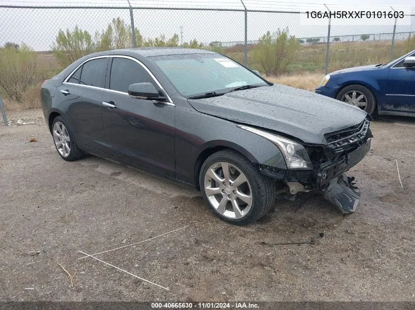 2015 Cadillac Ats Luxury VIN: 1G6AH5RXXF0101603 Lot: 40665630