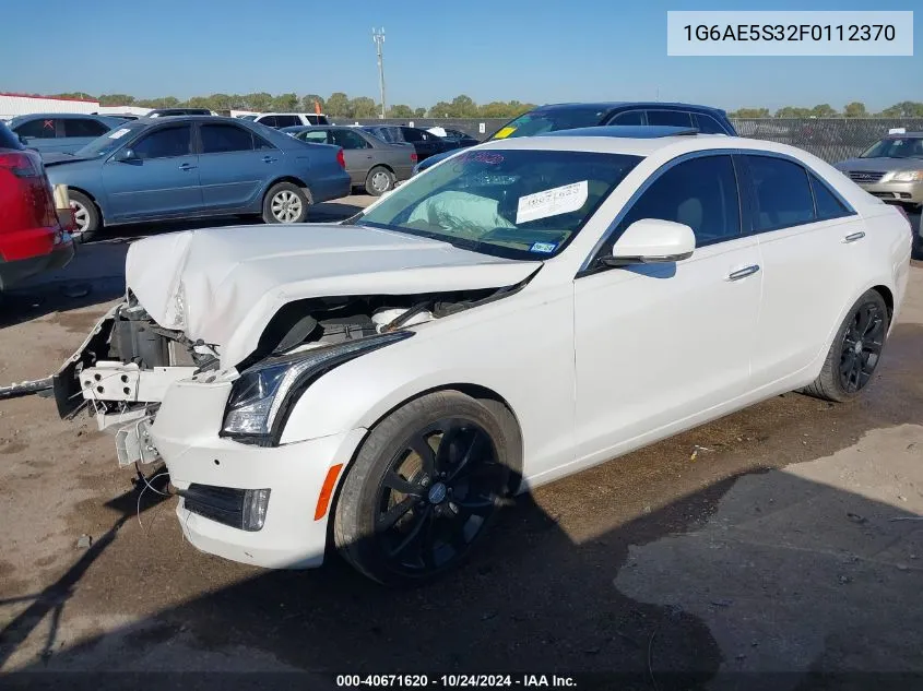 2015 Cadillac Ats Premium VIN: 1G6AE5S32F0112370 Lot: 40671620