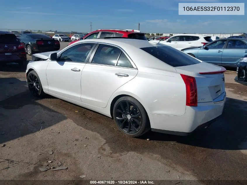 2015 Cadillac Ats Premium VIN: 1G6AE5S32F0112370 Lot: 40671620