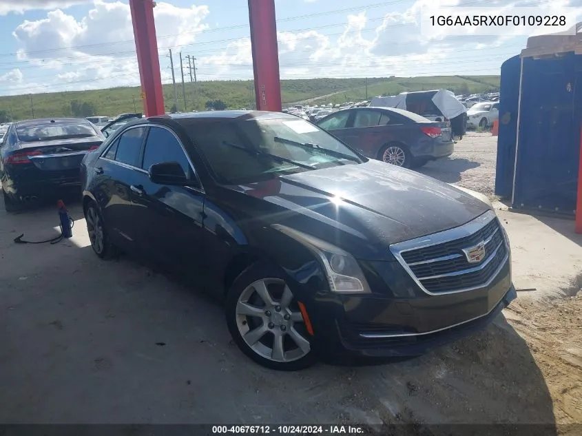 2015 Cadillac Ats Standard VIN: 1G6AA5RX0F0109228 Lot: 40676712