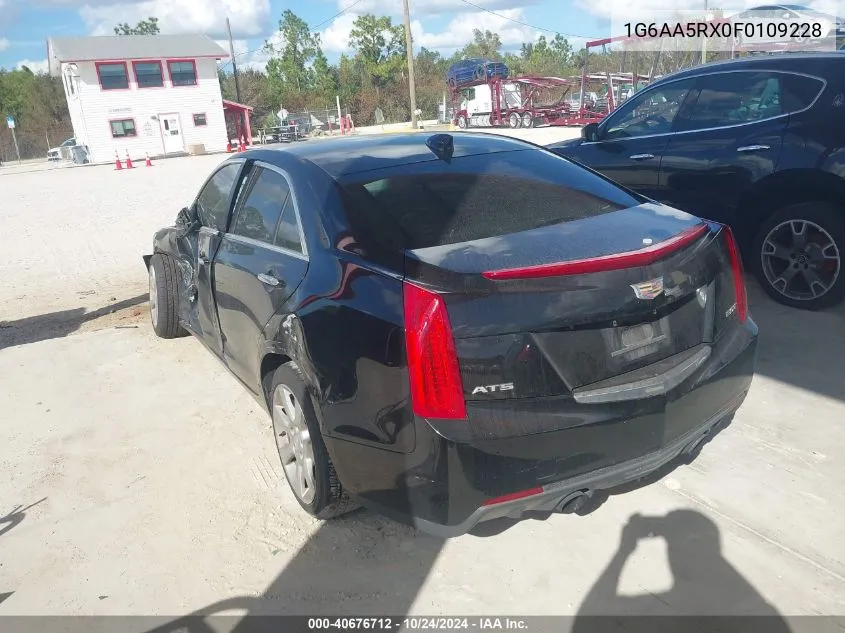 2015 Cadillac Ats Standard VIN: 1G6AA5RX0F0109228 Lot: 40676712