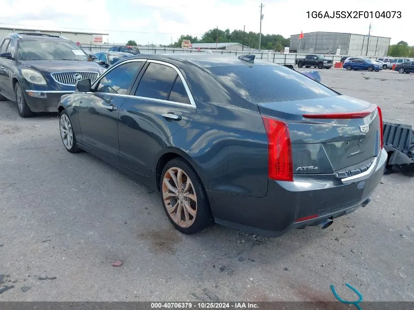 2015 Cadillac Ats Performance VIN: 1G6AJ5SX2F0104073 Lot: 40706379