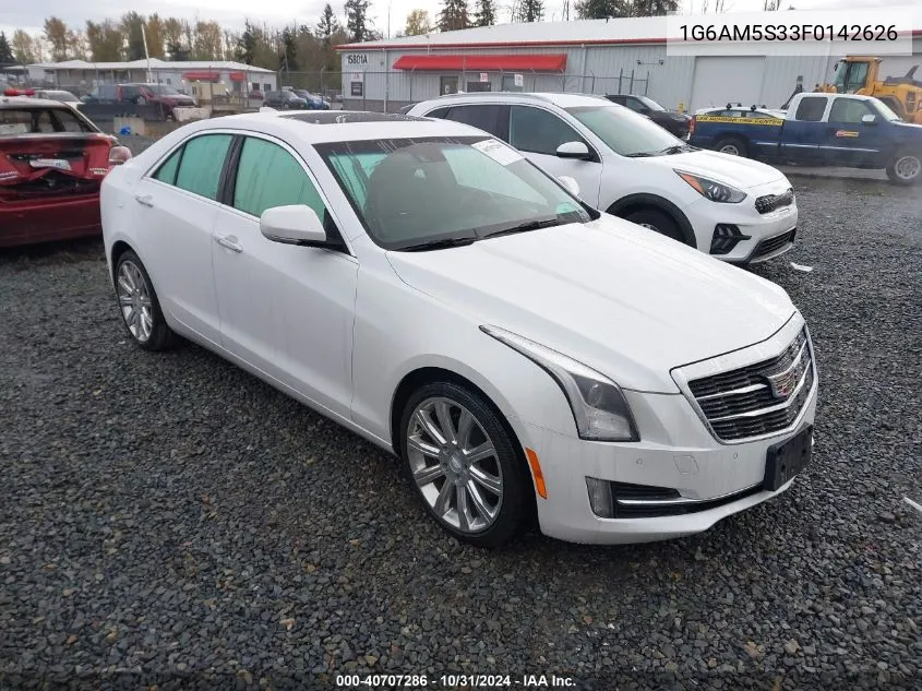 2015 Cadillac Ats Premium VIN: 1G6AM5S33F0142626 Lot: 40707286