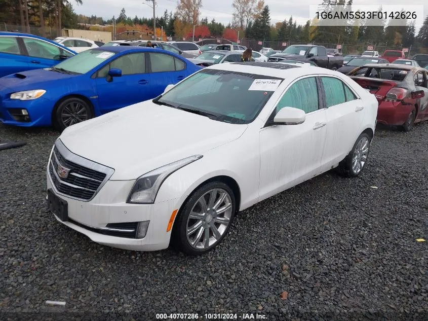 2015 Cadillac Ats Premium VIN: 1G6AM5S33F0142626 Lot: 40707286