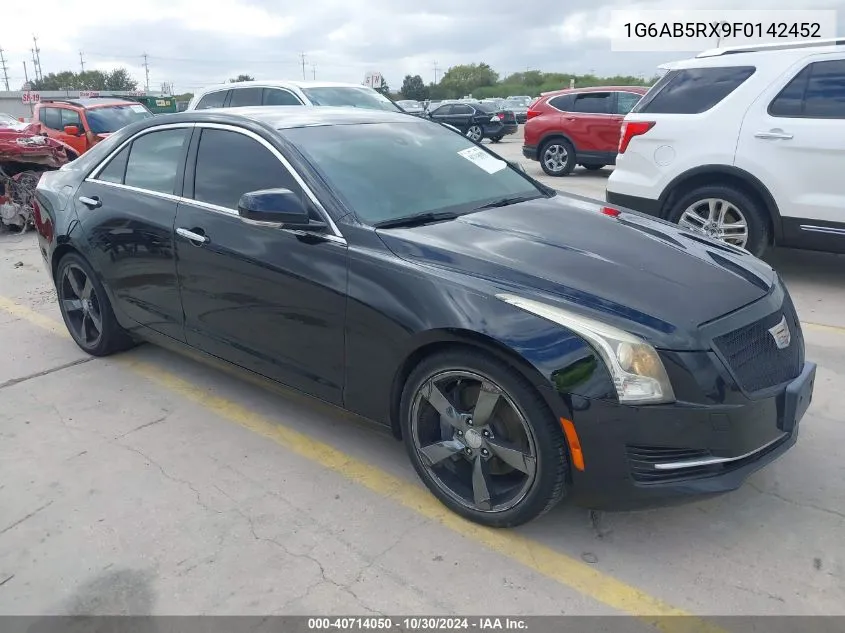 2015 Cadillac Ats Luxury VIN: 1G6AB5RX9F0142452 Lot: 40714050