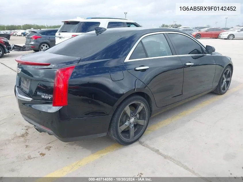 2015 Cadillac Ats Luxury VIN: 1G6AB5RX9F0142452 Lot: 40714050