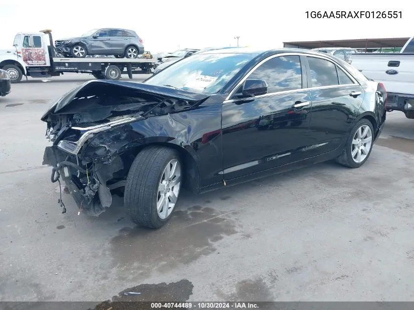 1G6AA5RAXF0126551 2015 Cadillac Ats Standard