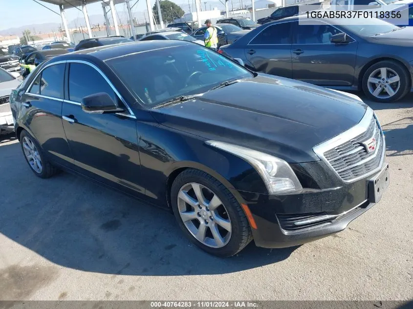 2015 Cadillac Ats Luxury VIN: 1G6AB5R37F0118356 Lot: 40764283