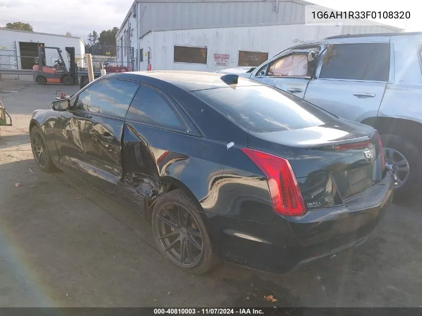 2015 Cadillac Ats Luxury VIN: 1G6AH1R33F0108320 Lot: 40810003