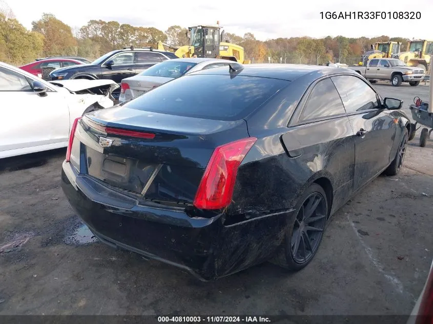 2015 Cadillac Ats Luxury VIN: 1G6AH1R33F0108320 Lot: 40810003