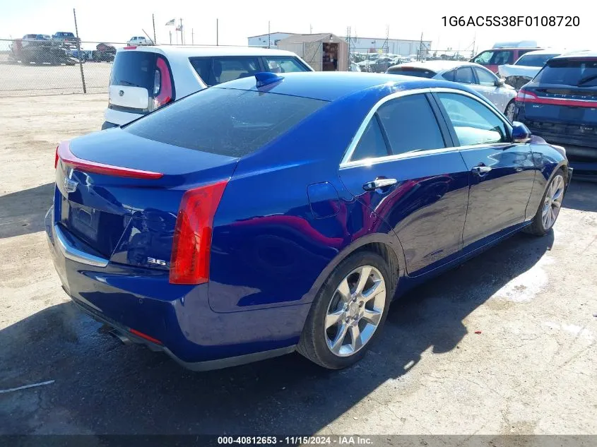 2015 Cadillac Ats Performance VIN: 1G6AC5S38F0108720 Lot: 40812653