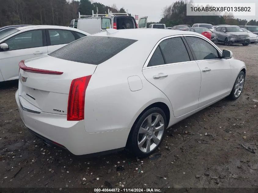 2015 Cadillac Ats Luxury VIN: 1G6AB5RX8F0135802 Lot: 40844872