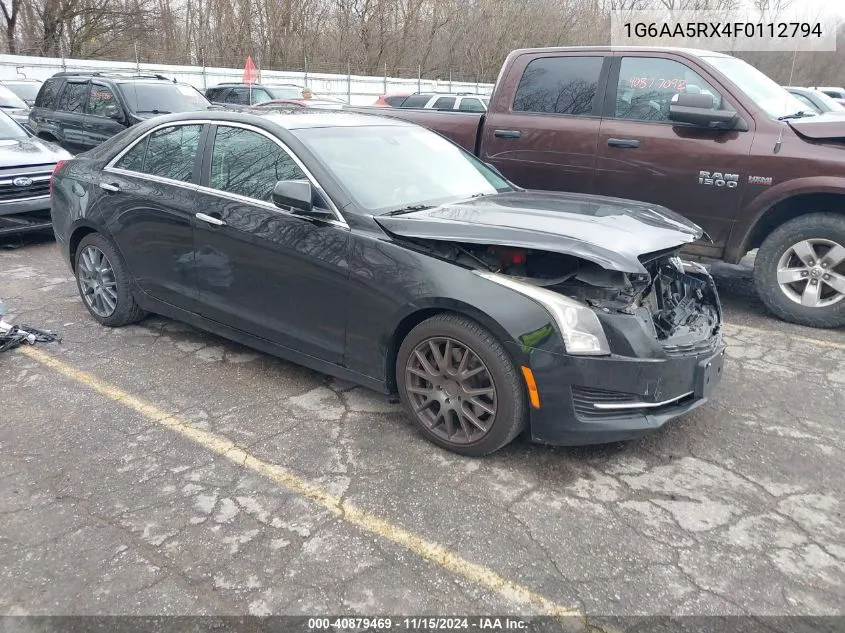 2015 Cadillac Ats Standard VIN: 1G6AA5RX4F0112794 Lot: 40879469